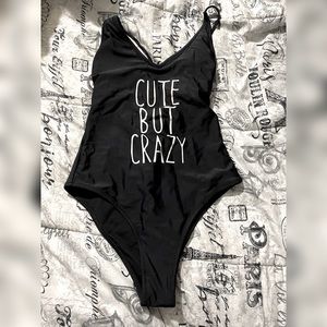 One-piece black swimsuit